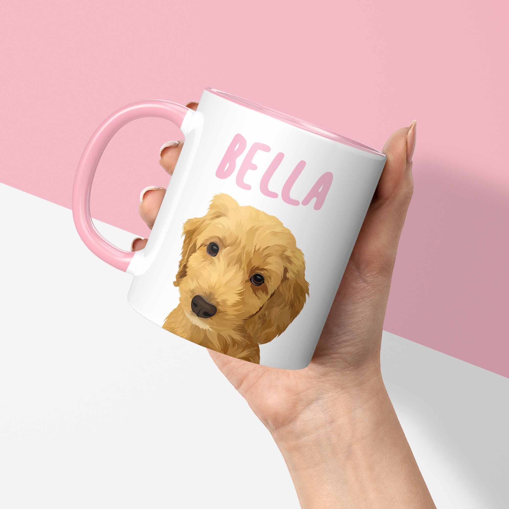 Cup Dog Face On Mug Custom Pet Mug Custom Dog Face Mug